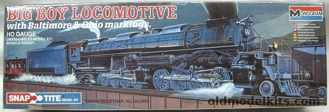 Monogram 1/87 Big Boy Locomotive Baltimore & Ohio (B&O) HO Gauge, 1601 plastic model kit